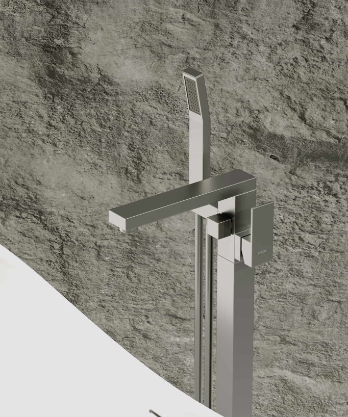 Mitigeur bain-douche monocolonne Nickel brossé - Sirius