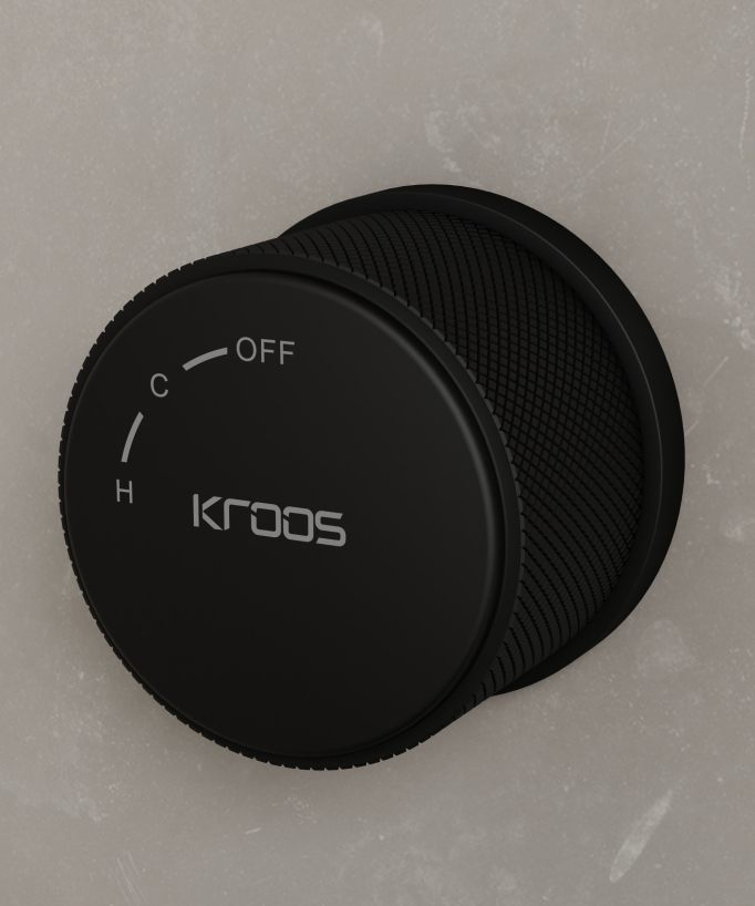 Mitigeur de lavabo monocolonne sans réglage de débit Noir - Leros