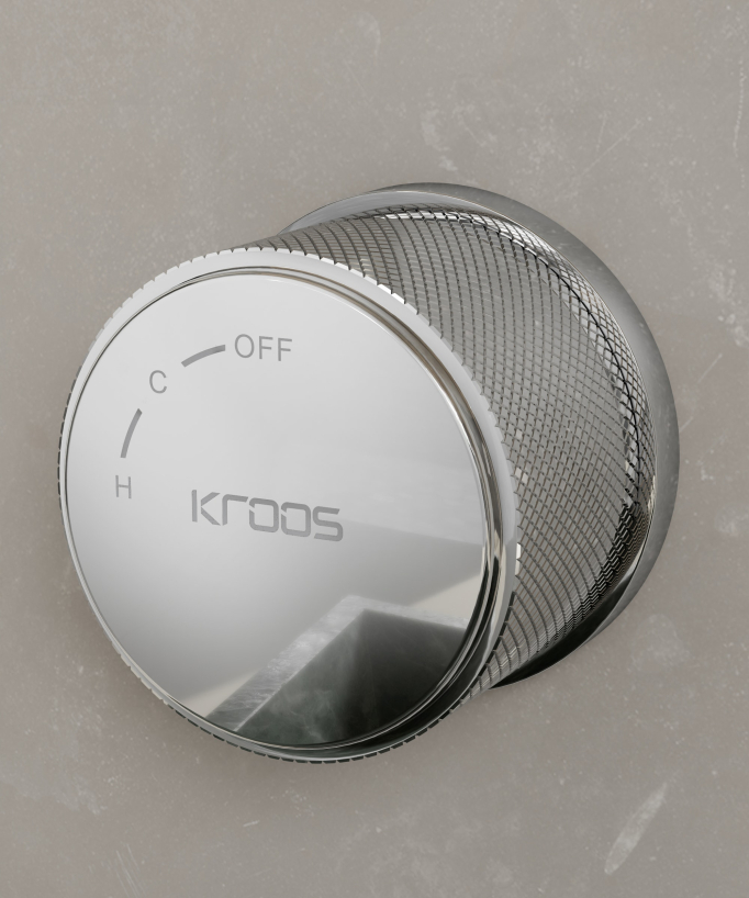 Mitigeur de lavabo monocolonne sans réglage de débit Chromé - Leros