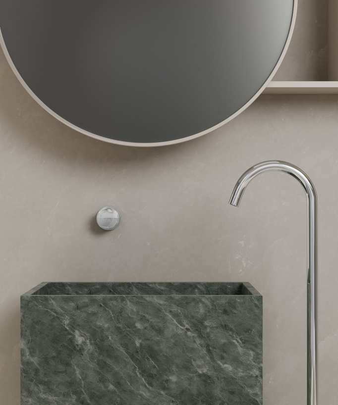 Mitigeur de lavabo monocolonne sans réglage de débit Chromé - Leros