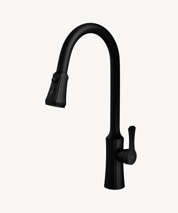 Robinet mitigeur évier Noir cuivré - Beata