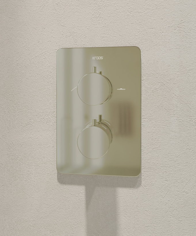Pack mitigeur de douche thermostatique encastré - Fiumina