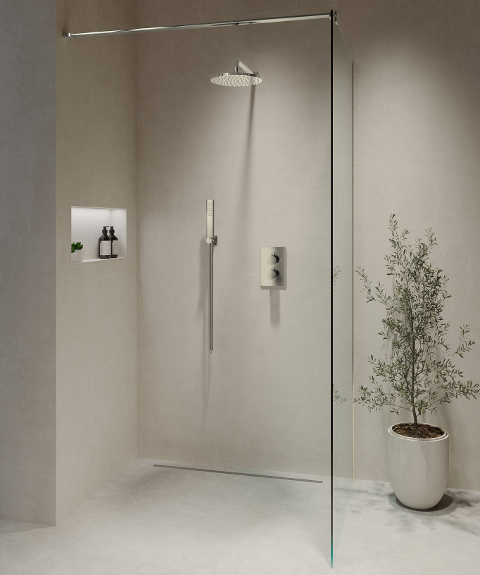 Pack mitigeur de douche thermostatique encastré - Fiumina