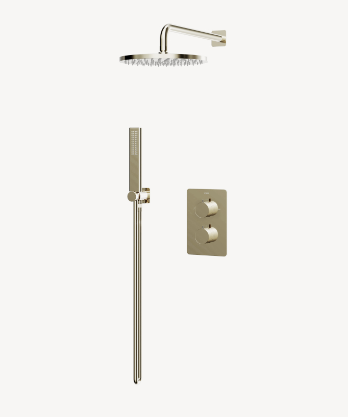 Pack mitigeur de douche thermostatique encastré - Fiumina