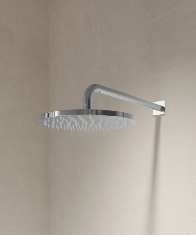 Pack mitigeur de douche thermostatique encastré Chromé - Fiumina