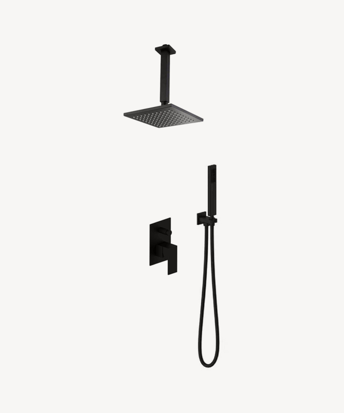 Colonne de douche encastrable, pommeau pluie plafond - Sirius
