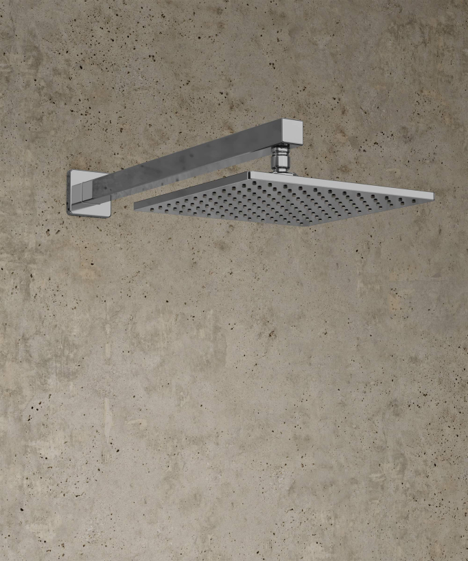 Colonne de douche thermostatique encastrée Chromé - Sirius