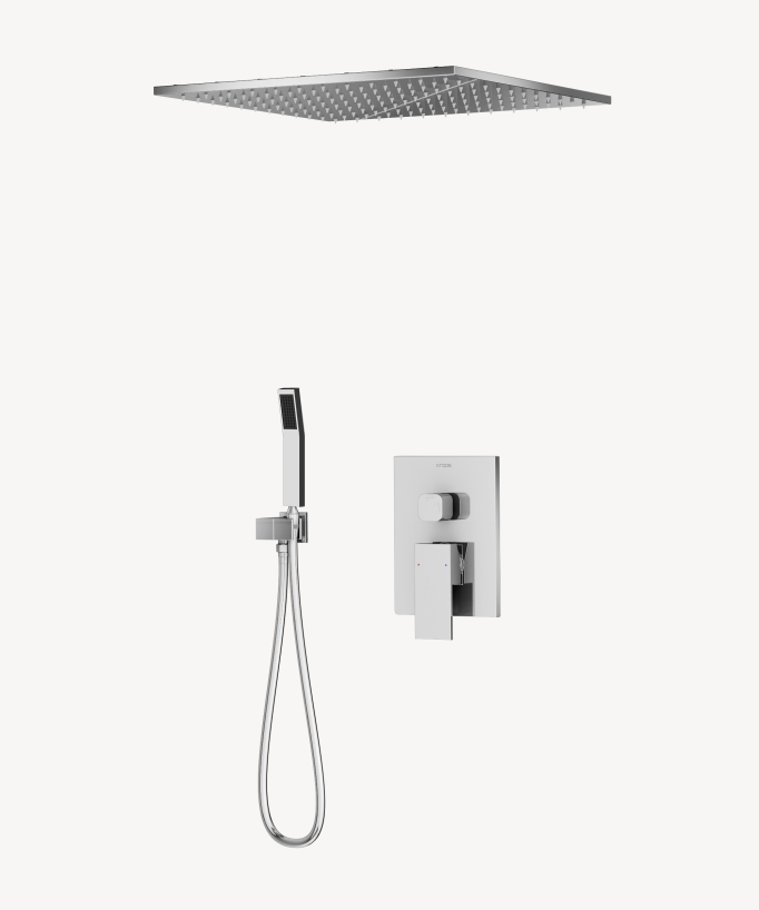 Système douche pluie encastrable au plafond - Sirius