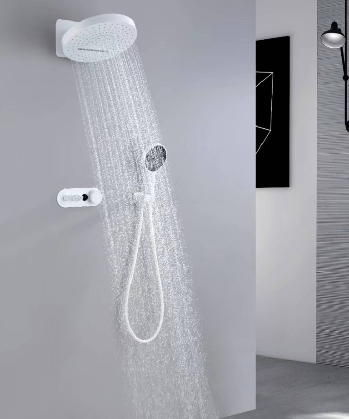 Pack mitigeur de douche encastrée pommeau pluie et cascade