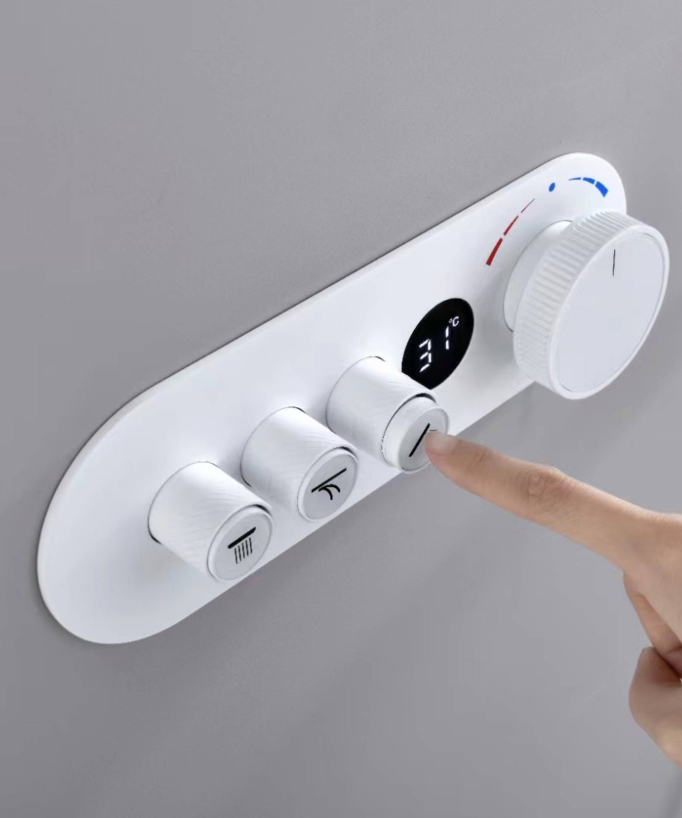 Pack mitigeur de douche encastrée pommeau pluie et cascade