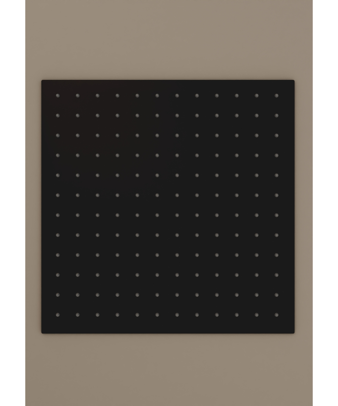Système de douche thermostatique encastré au plafond - Noir