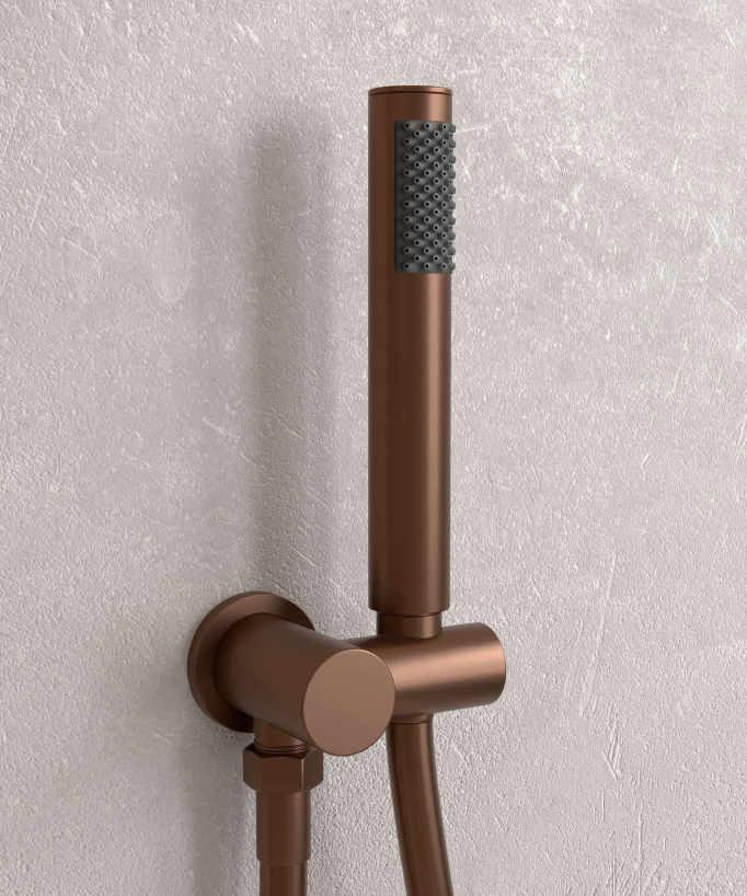 Colonne de douche encastrée thermostatique pommeau pluie anti calcaire - Corbeau