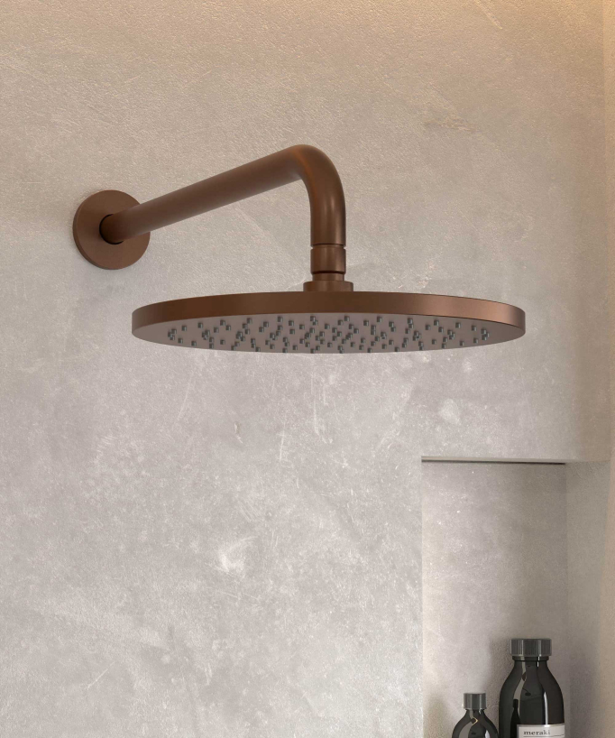 Colonne de douche encastrée thermostatique pommeau pluie anti calcaire - Corbeau
