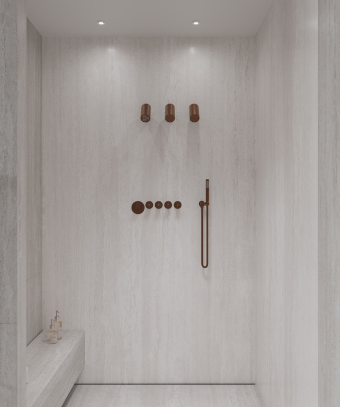 Pack mitigeur thermostatique multi-spray avec pommeau orientable - Corbeau