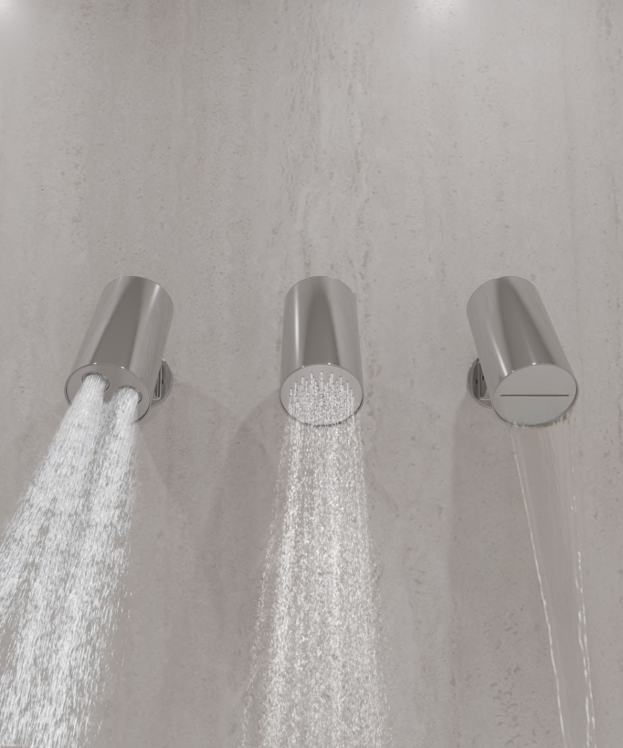Pack mitigeur thermostatique multi-spray avec pommeau orientable - Corbeau