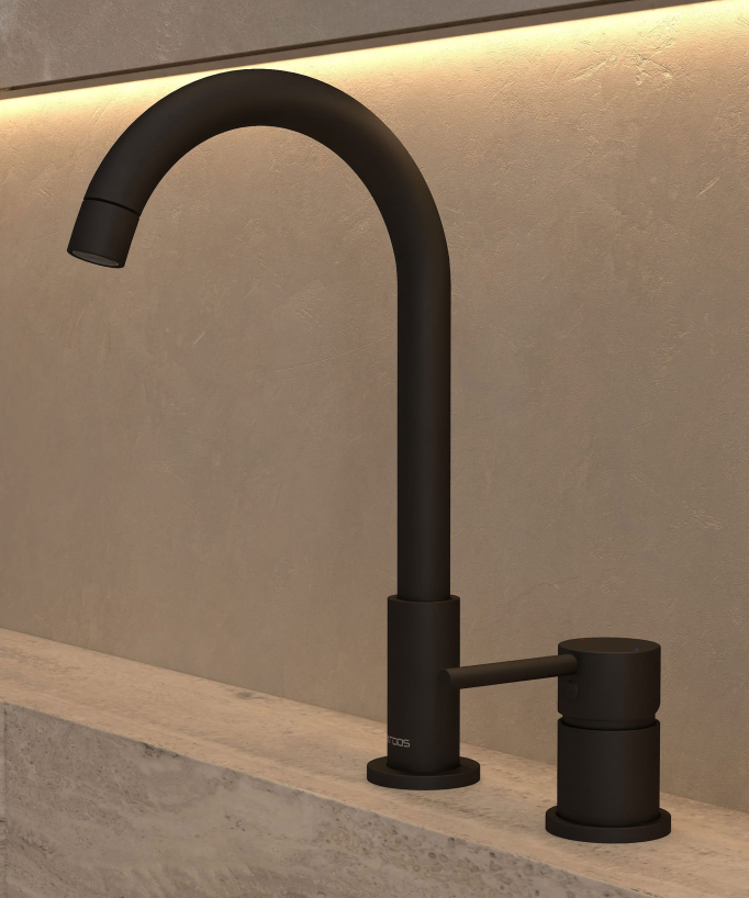 Mitigeur de lavabo 2 trous Noir - Corbeau