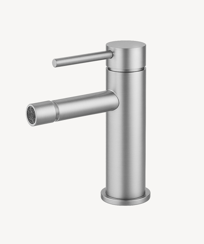 Mitigeur bidet monotrou Nickel brossé - Corbeau