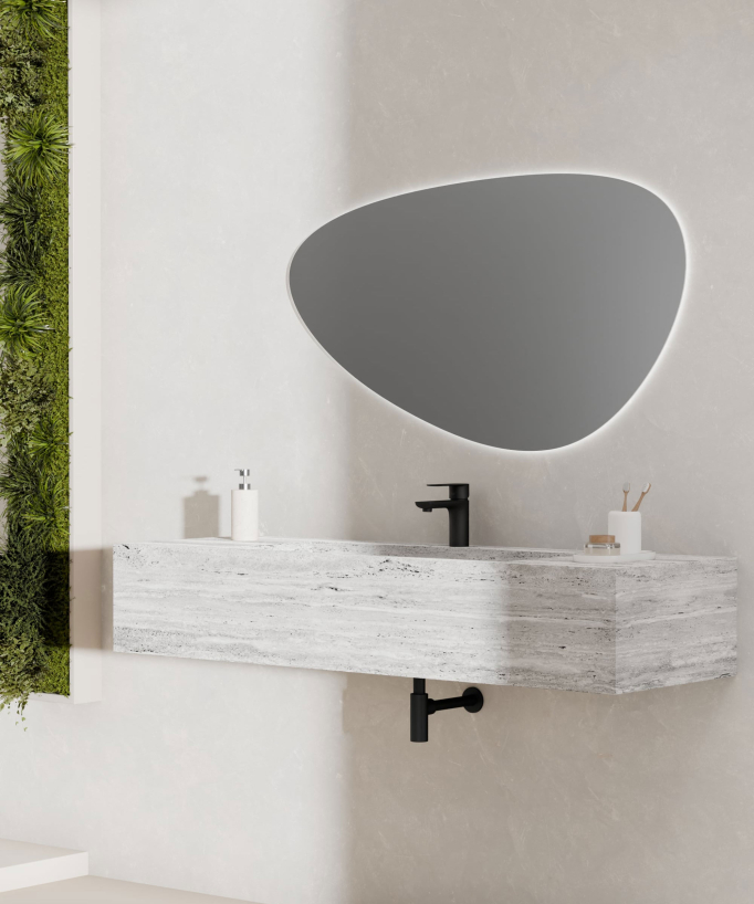 Mitigeur lavabo à poser Noir - Nunki