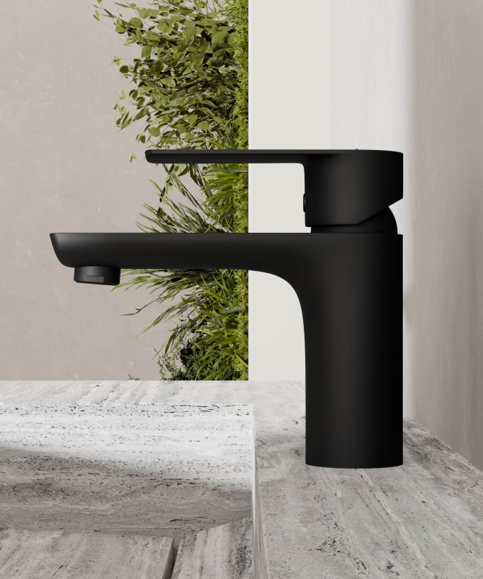Mitigeur lavabo à poser Noir - Nunki