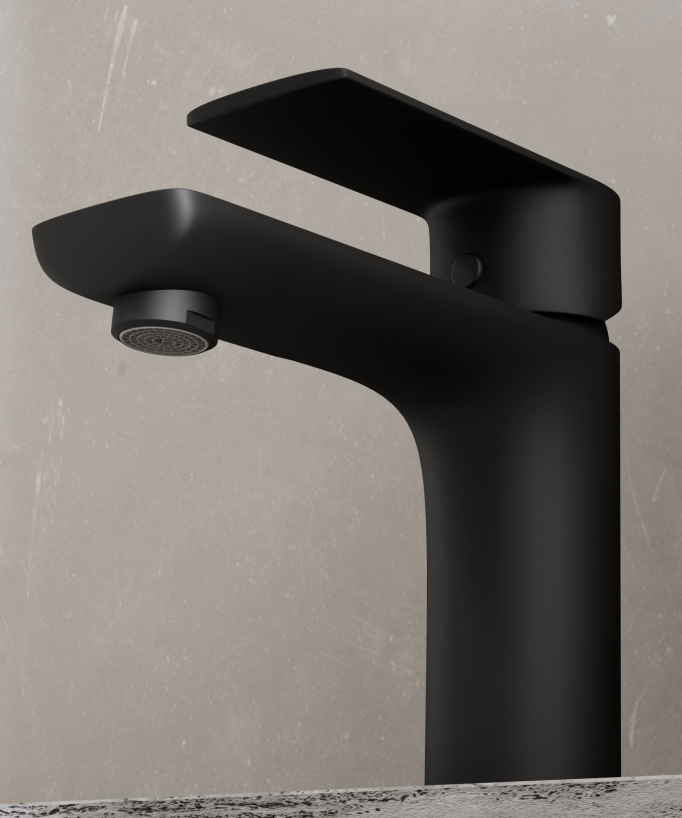 Mitigeur lavabo à poser Noir - Nunki