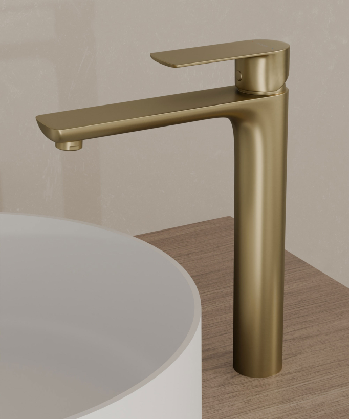 ROBINET DE LAVABO SURELEVE EN LAITON CHROME COLLECTION ENIPEE