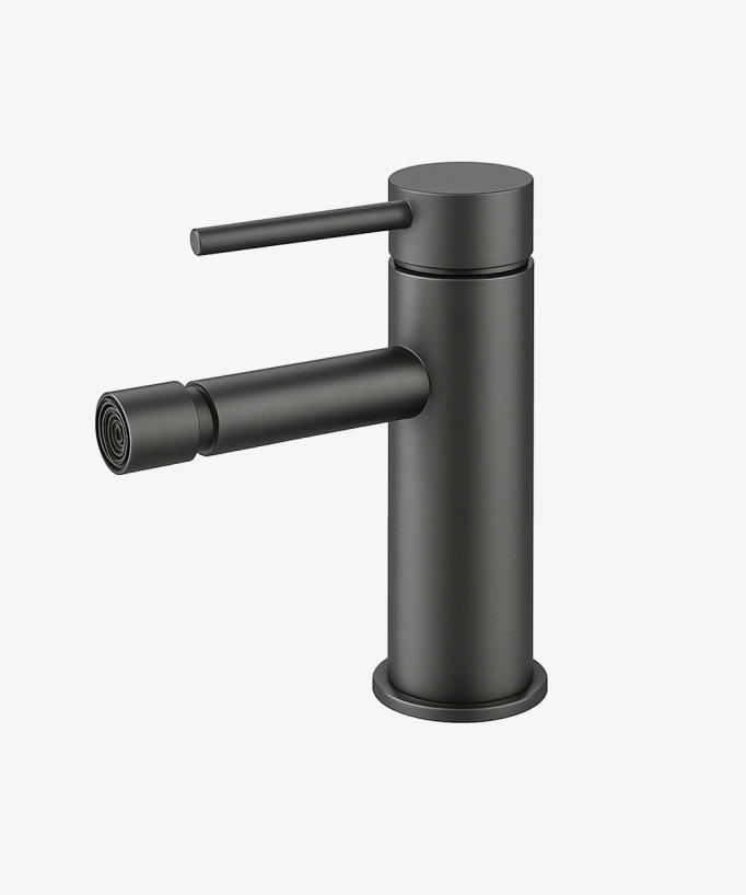 Mitigeur bidet monotrou Gun métal - Corbeau
