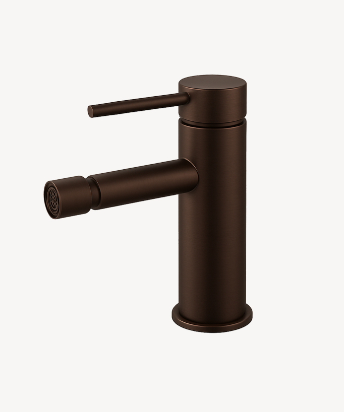 Mitigeur bidet monotrou Moka brossé - Corbeau