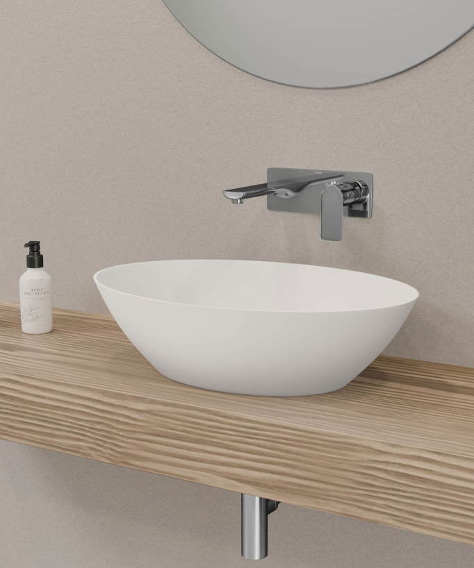 Mitigeur lavabo encastré Chromé - Nunki