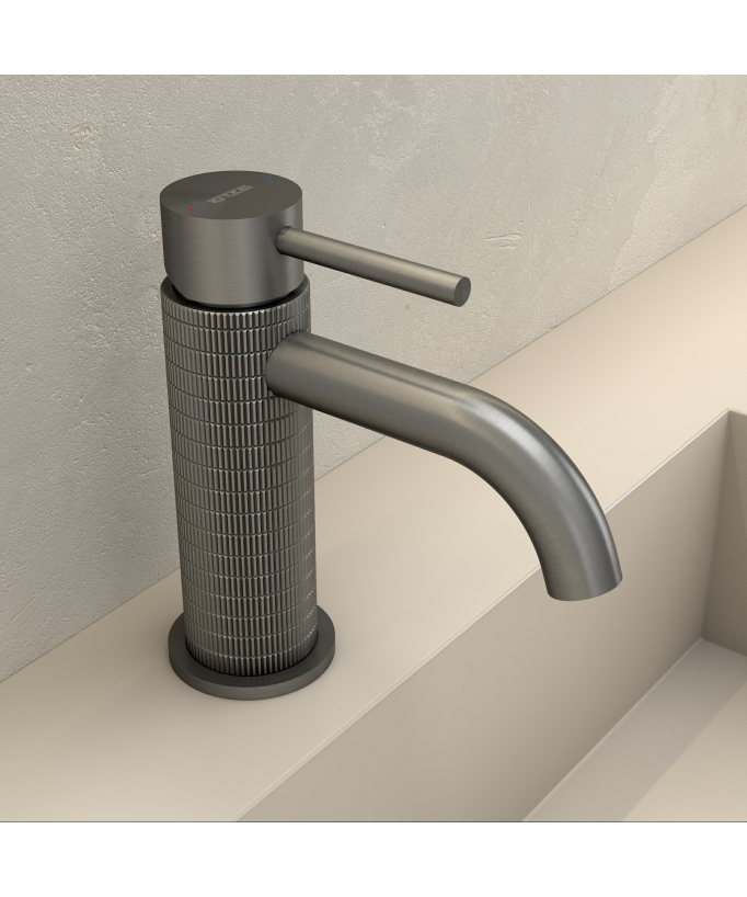 Mitigeur lavabo à poser Gun métal - Ischia