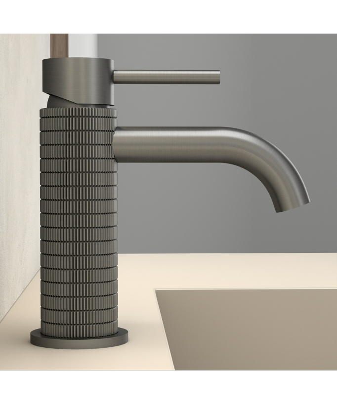 Mitigeur lavabo à poser Gun métal - Ischia