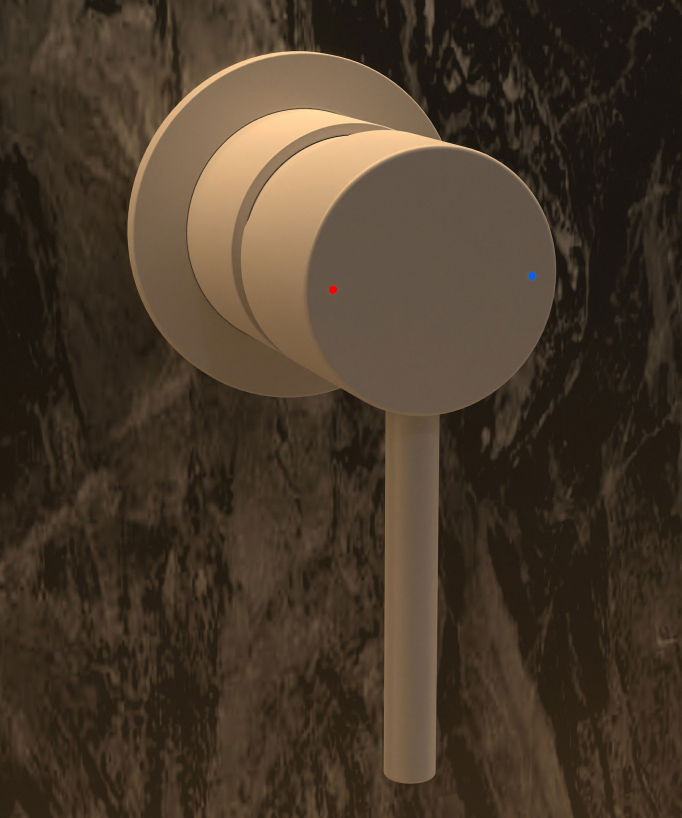 Mitigeur lavabo mural Blanc - Corbeau