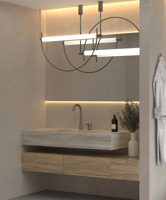 Mitigeur lavabo 2 trous Gun métal - Corbeau