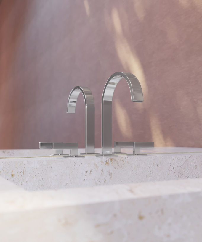 Mélangeur de lavabo 3 trous Chromé - Fiumina