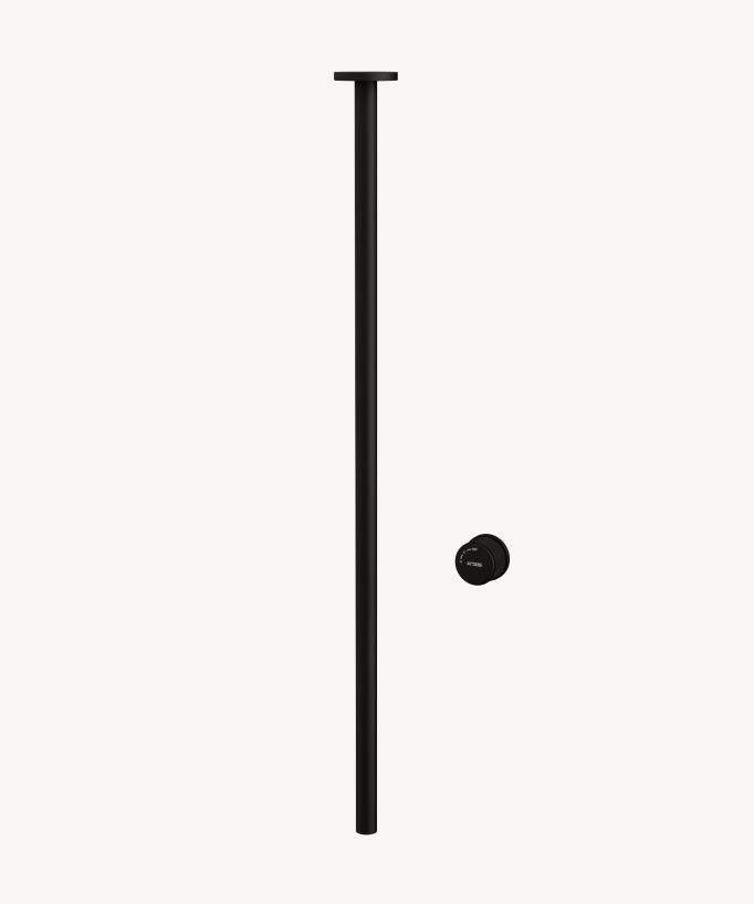 Mitigeur de lavabo suspendu plafond sans réglage de débit Noir - Leros