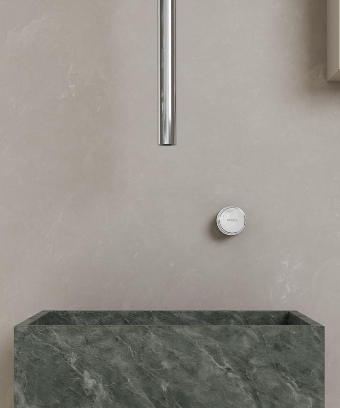 Mitigeur de lavabo suspendu plafond sans réglage de débit Chromé - Leros