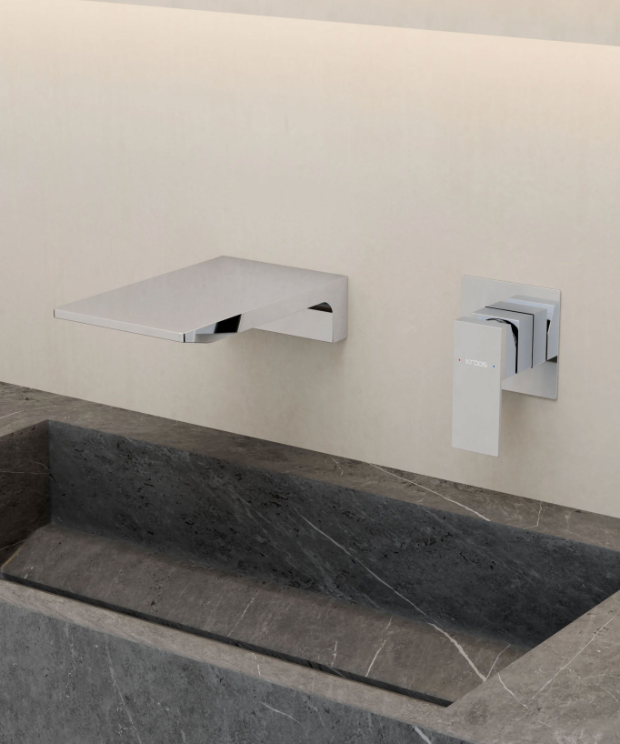 Mitigeur lavabo mural cascade - Thilia