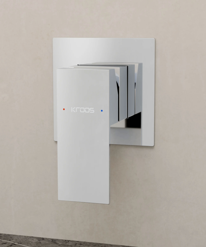 Mitigeur lavabo mural cascade Chromé - Thilia