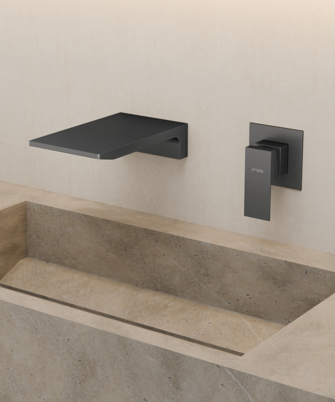 Mitigeur lavabo mural cascade - Thilia