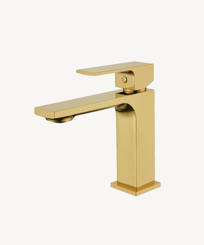 Robinet lavabo mitigeur doré - Sirius