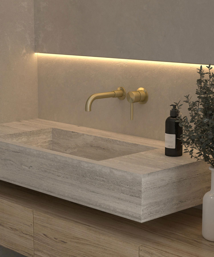 Mitigeur lavabo mural - Corbeau