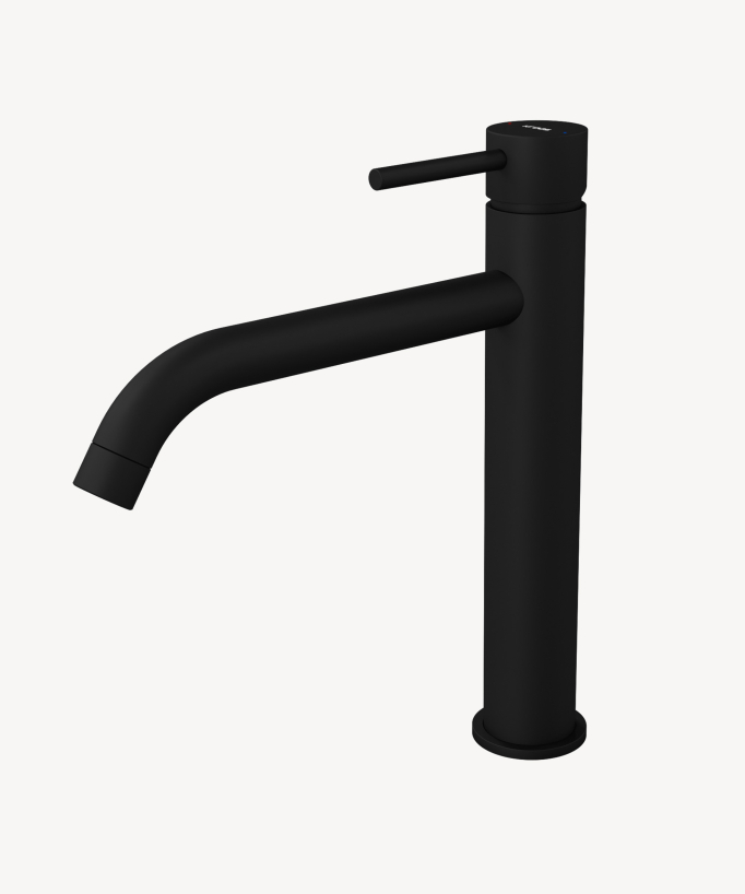 Mitigeur vasque avec bec long Noir - Corbeau
