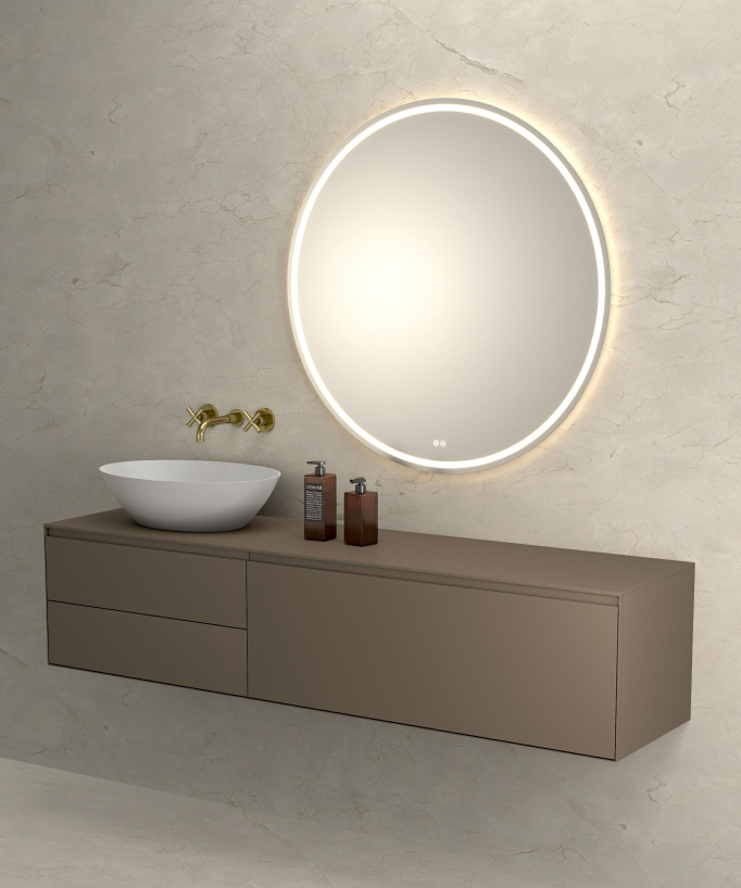 Robinet mélangeur lavabo mural Doré - Corbeau