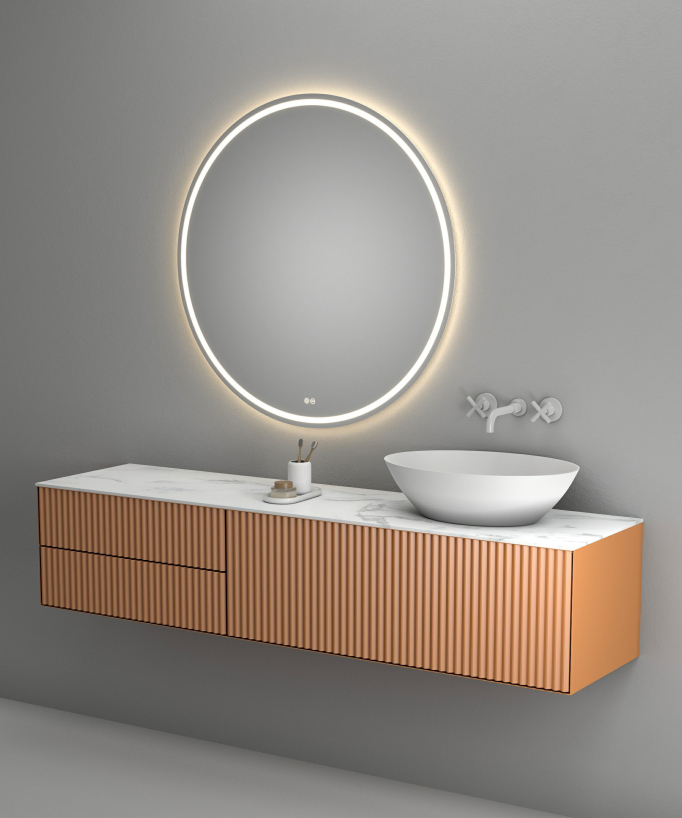 Robinet mélangeur lavabo mural Blanc - Corbeau
