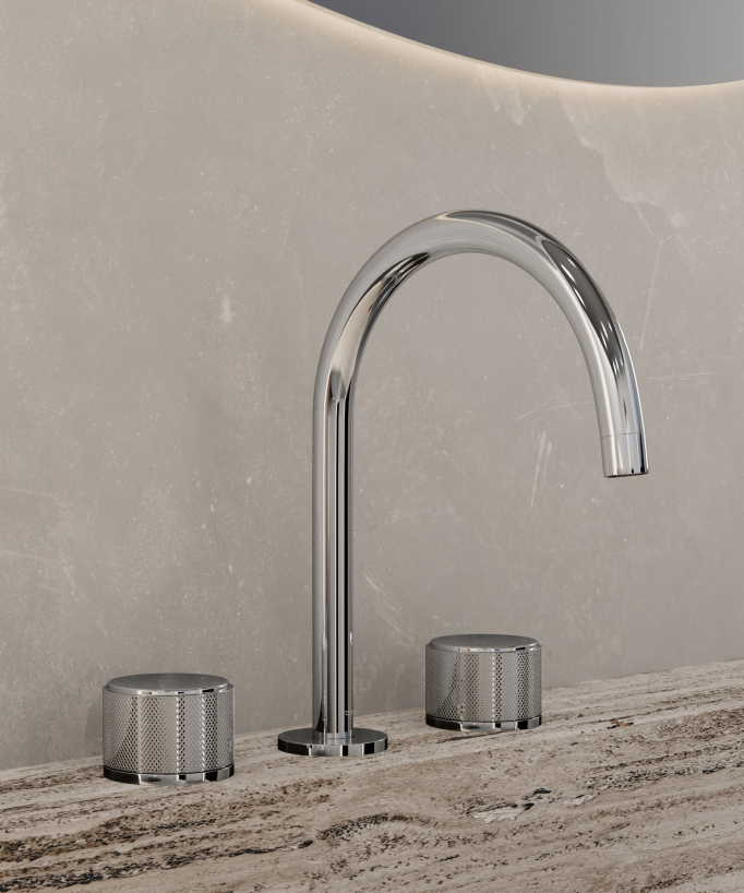 Robinet mélangeur de lavabo sur plage - Leros