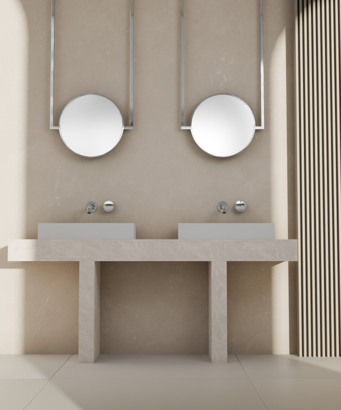 Mitigeur lavabo encastré sans réglage de débit Chromé - Leros