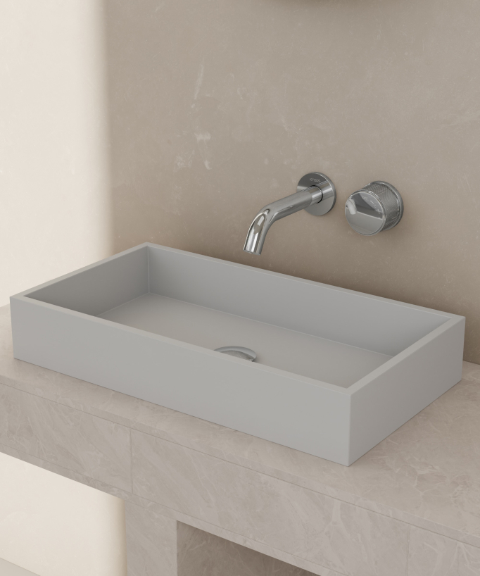 Mitigeur lavabo encastré sans réglage de débit Chromé - Leros
