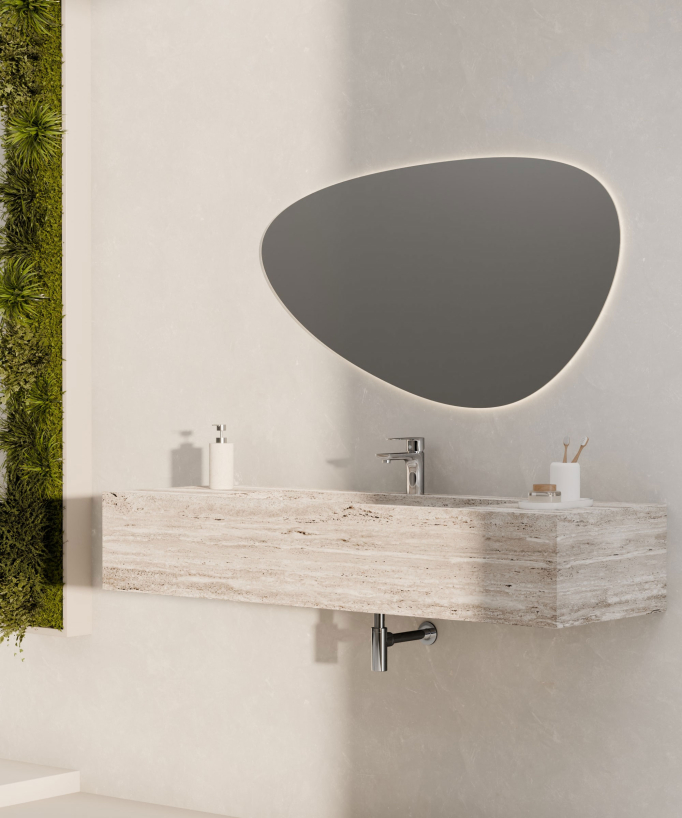 Mitigeur lavabo à poser Chromé - Nunki