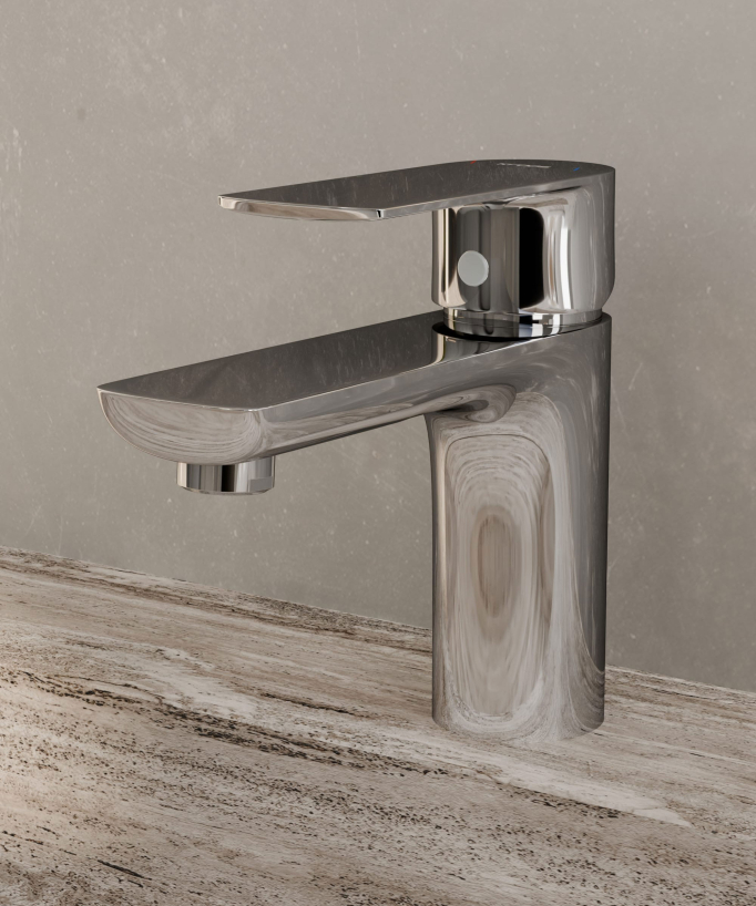 Mitigeur lavabo à poser Chromé - Nunki