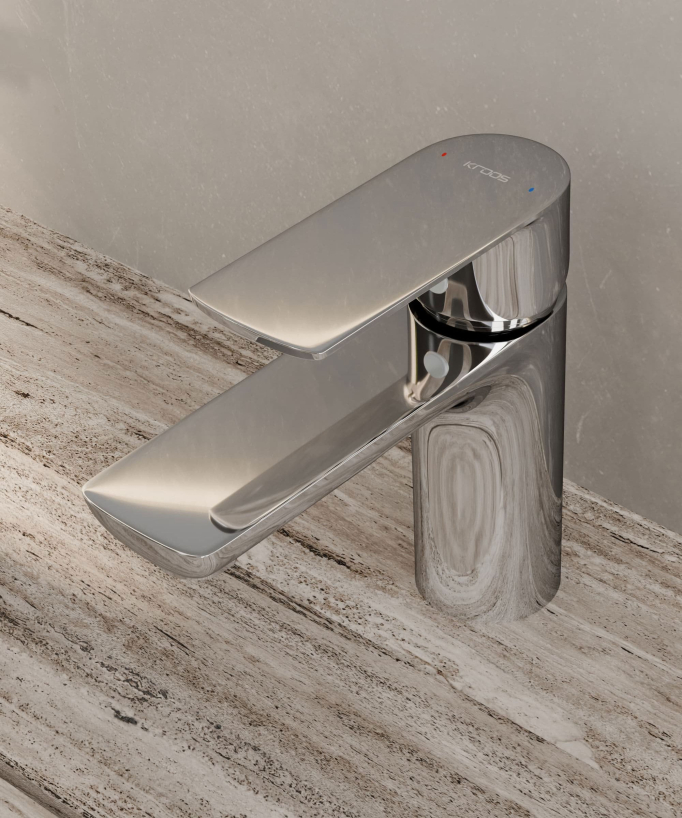Mitigeur lavabo à poser Chromé - Nunki