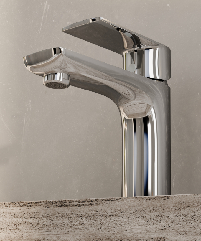 Mitigeur lavabo à poser Chromé - Nunki